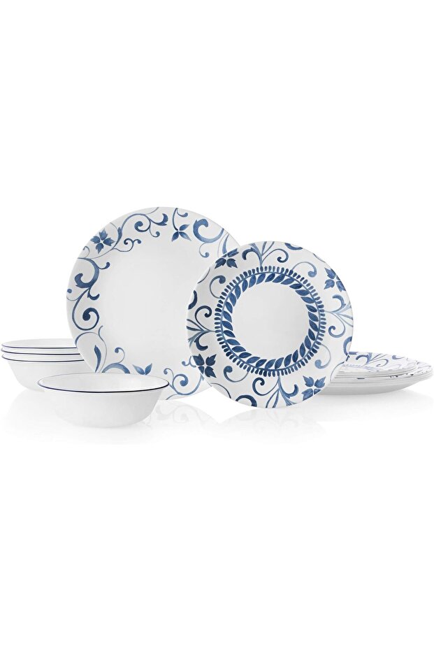 Round Dinner Set 12PCS Artemis – Elegant Dinnerware Set for Everyday Dining