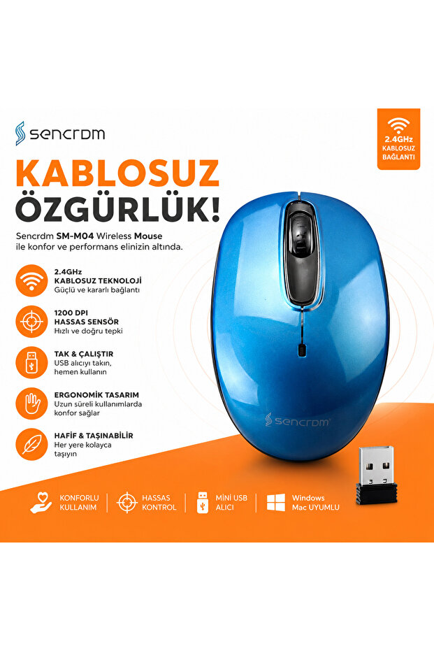 Sencrdm SM-M04 Kablosuz Mouse