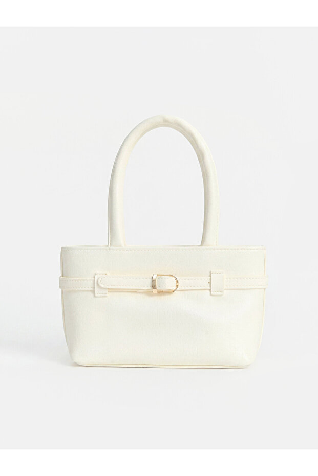 Esvab • Modern & Distinctive Leather-Look Women's Shoulder Bag with Buckle Detail