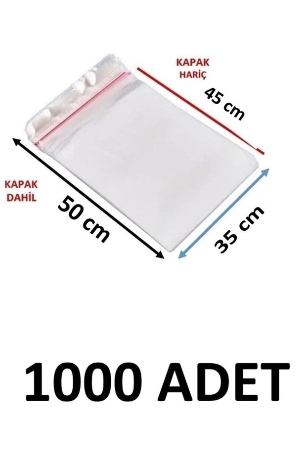 1000 Pieces 35 X 45+5 cm Adhesive Transparent Glossy Opp Bags Dowry Bags