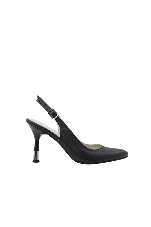 Women's Heeled Genuine Leather Shoes Thin Heel
