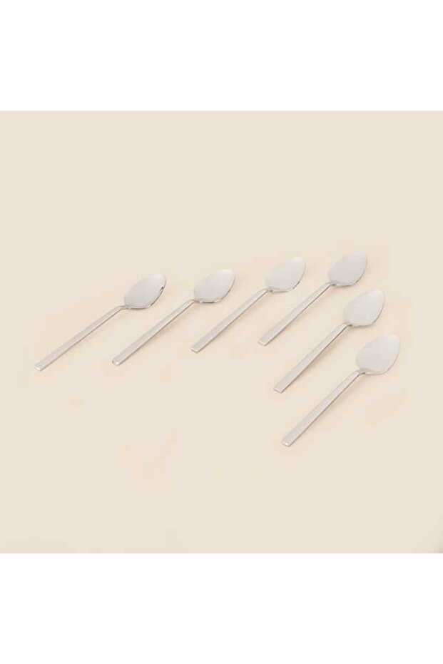 Nature 6-Pack Teaspoon - Platinum