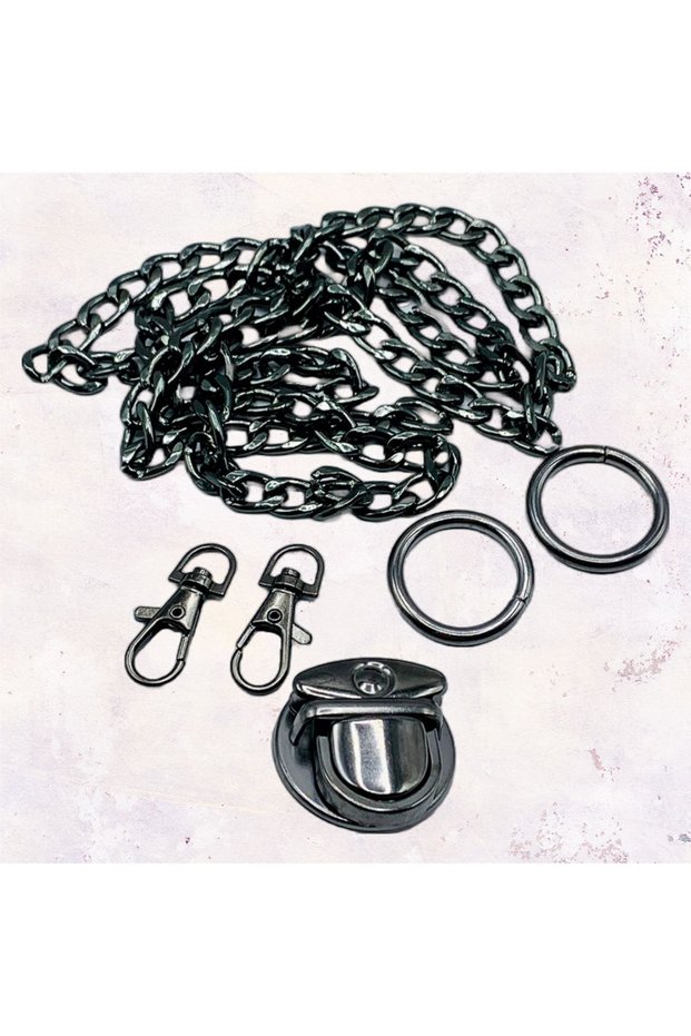 Metal Bag Set 1 Black