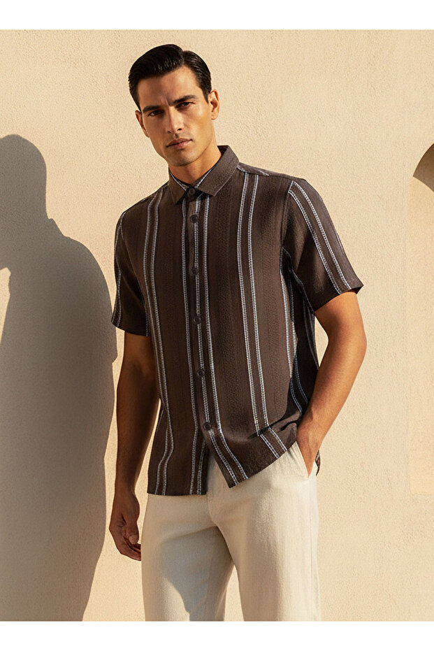 TWIN STRIPE KNIT SHIRT