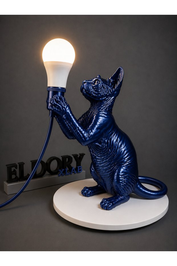 Sphinx Decorative Cat Figured Table Lamp