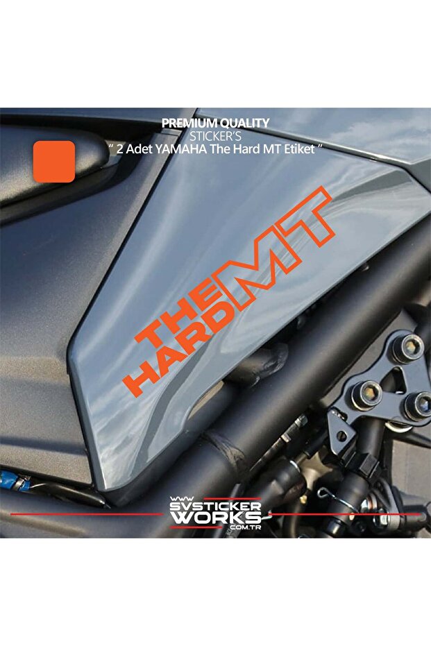 Yamaha the hard mt sticker high quality foil 2 piece sticker label