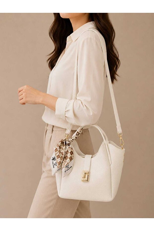 İmpol Women's Hand and Shoulder Bag with Lock Detail