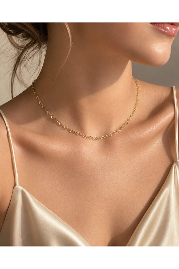 Women's Heart Chain Stylish and Elegant Necklace Accessory