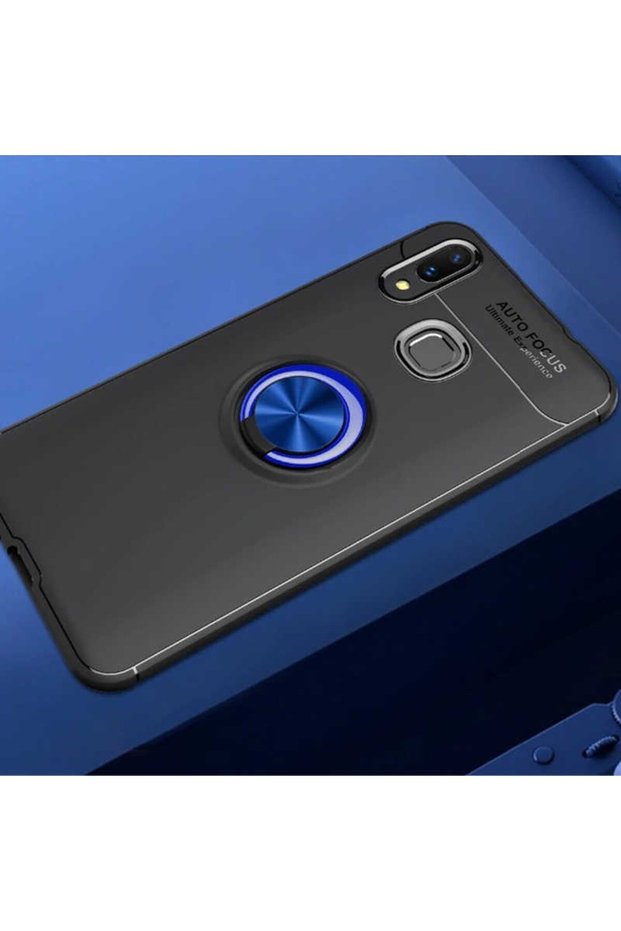 Compatible Case for Samsung Galaxy A10S Silicone Ravel Cover with Rotatable Ring Stand