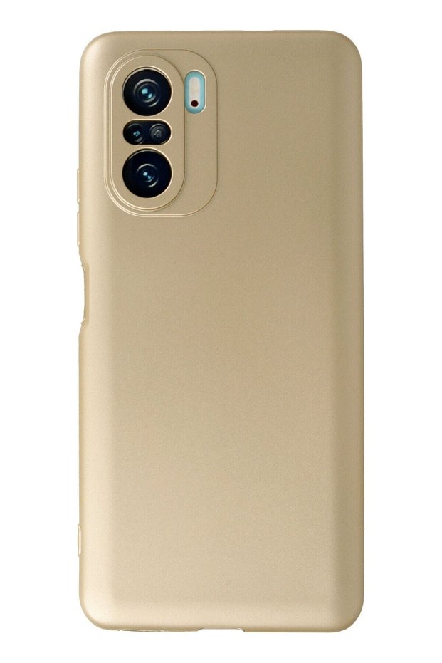 Compatible Case for Xiaomi Poco F3 Yumauask Colorful Flexible Premium Rubber Silicone - Gold