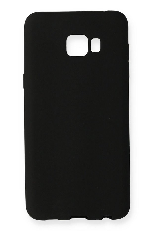 Compatible Case for Samsung Galaxy C5 Pro Yumuaşk Colorful Flexible Premium Rubber Silicone - Black