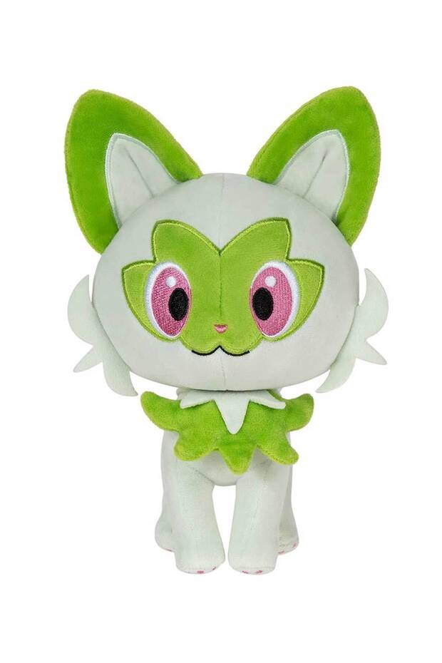 Pokémon | Sprigatito Plush Figure | 20 cm | Soft Sleep and Playmate | 2 Years+