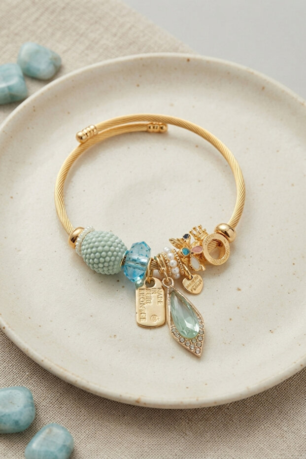 Blue Drop Model Charm Bracelet