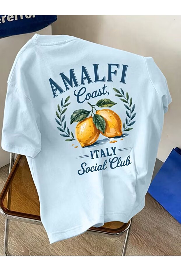 Amalfi Coast Italy Printed Cotton Men's T-Shirt