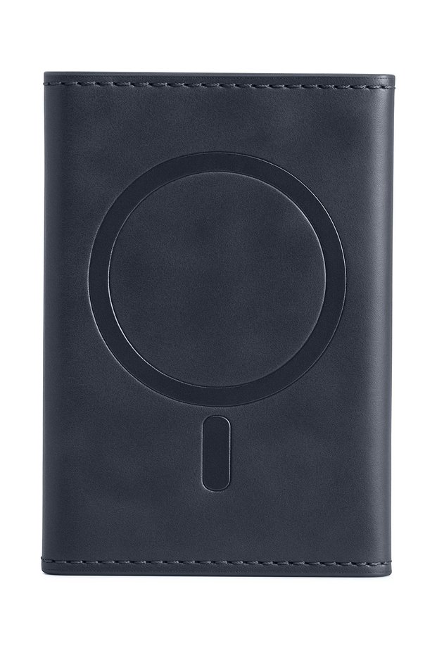 Concepta Tema Magsafe Leather Card Holder (183746) - Navy Blue