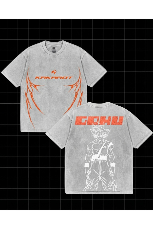Anime Dragon Ball Goku Printed Washable Vintage Unisex Oversize T-Shirt