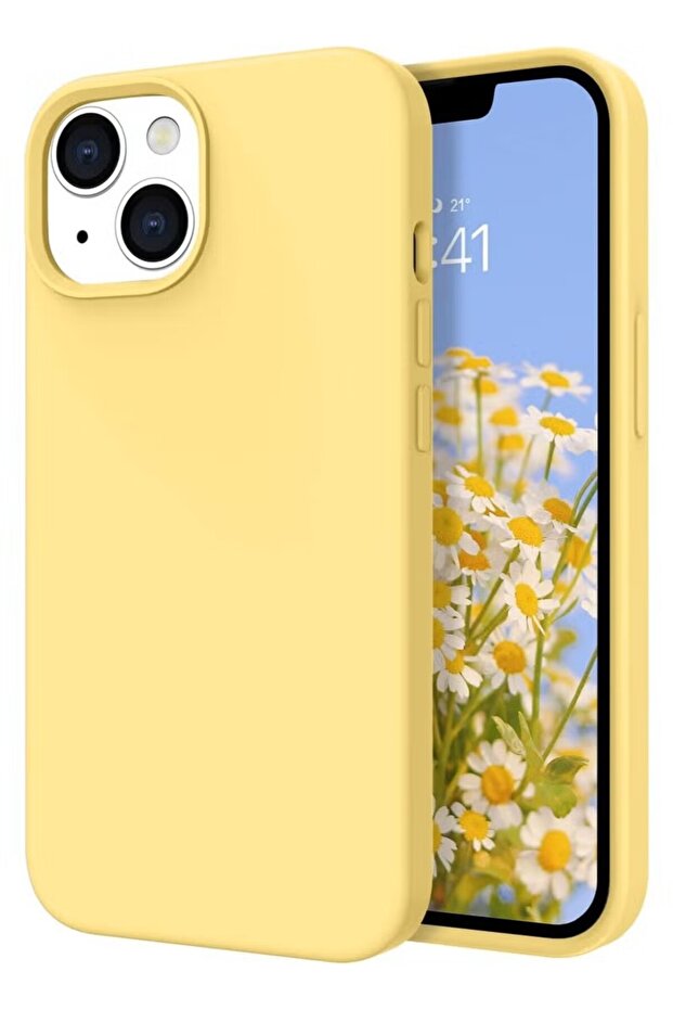 iPhone 15 Liquid Silicone Case - Slim Fit Soft Touch Protective Cover with Microfiber Lining & Camera Protection