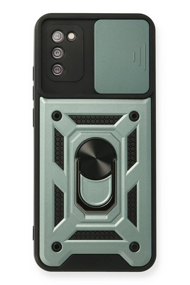 Aconcept Galaxy A03S Case Pars Silicone with Lens Ring (175314) - Green