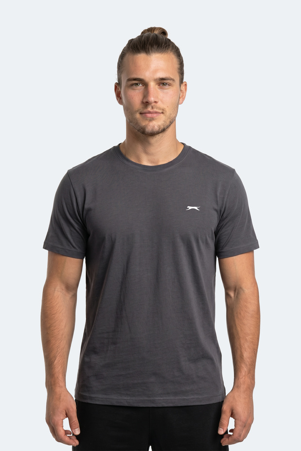 Rosalva t Men's Cotton Dark Gray T-Shirt