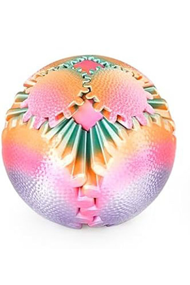 A Gear Ball 3D Printed Spin Ball Cube Fidget Toys Sphere Fidget Desk Toy Stress Anxiety Relaxing D.