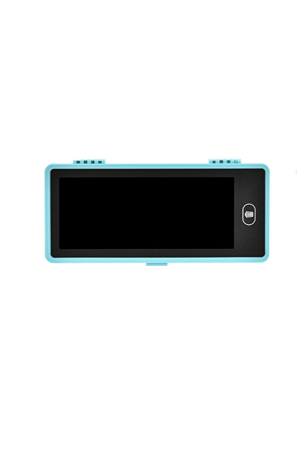 حافظة أقلام بشاشة LCD زرقاء، صندوق قرطاسية 2 في 1 للكتابة اليدوية، لوح رسم قابل للمسح، حقيبة أقلام لطيفة