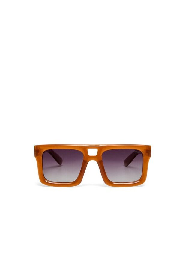 Club Vulcano Black Lens Polarized Sunglasses Honey Color