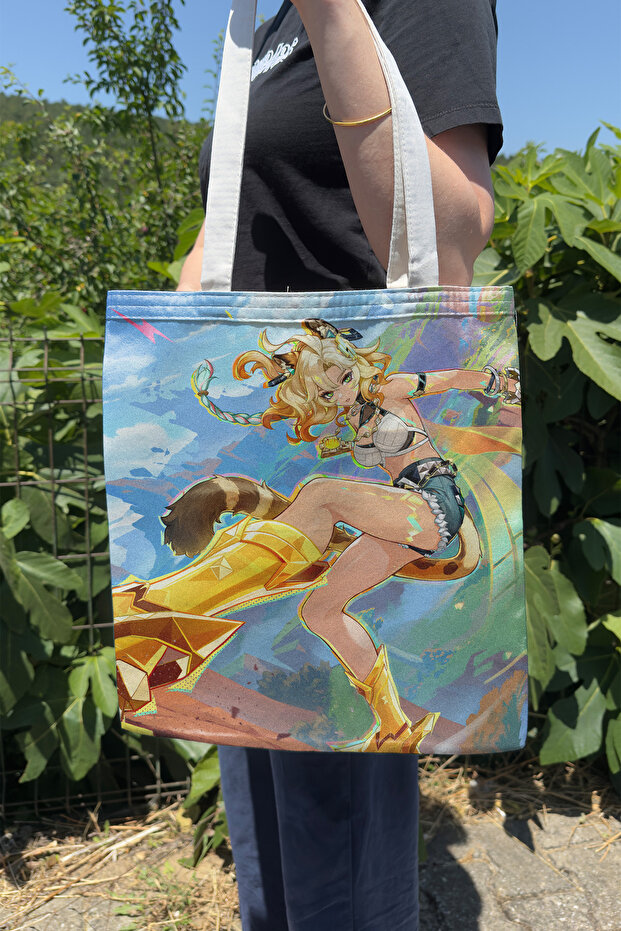 Xilonen Genshin Impact V3 Double-Sided Canvas Print Tote Bag Anime Bag