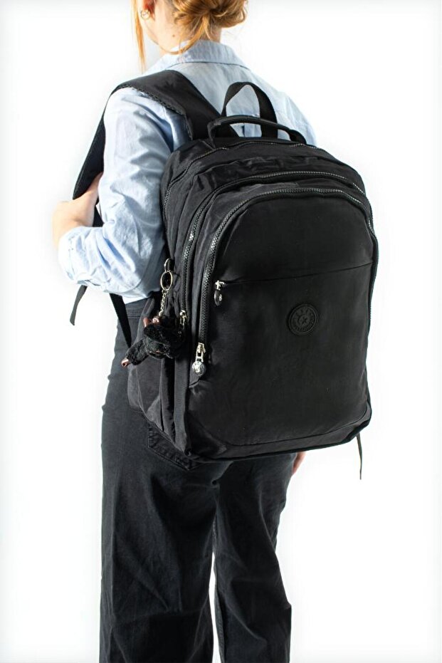 Unisex Klinkir School Bag High School Middle School University Backpack 40*30 cm Lightweight Fabric Multi-Pocket 3K