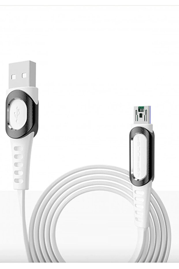 كابل DC24 مايكرو USB بطول 1.2 متر وقوة 4 أمبير - أبيض