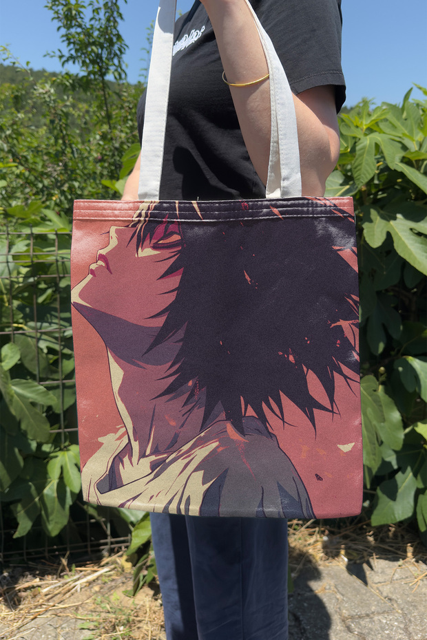 Death Note V1 Summer Winter Double-Sided Canvas Print Tote Bag Anime Bag