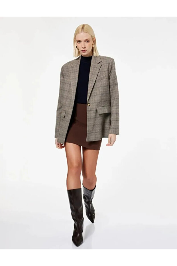 Slim Fit A-Line High Waist Mini Skirt