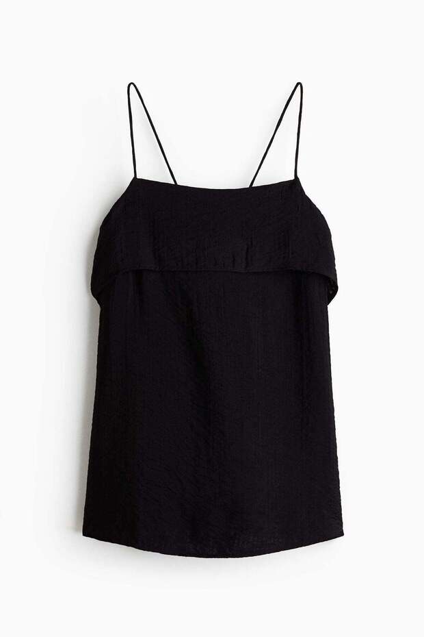 Viscose-blend strappy top
