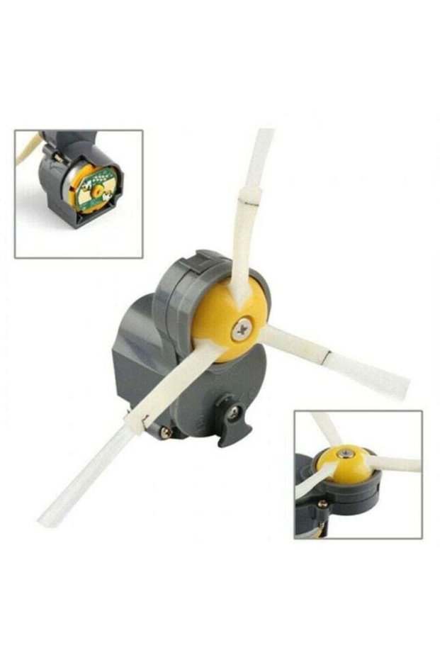 A 2-piece accessory kit for the entire iRobot 500, 600, 700, and 800 series of robotic vacuum cleaners, including a side brush and a side brush motor.