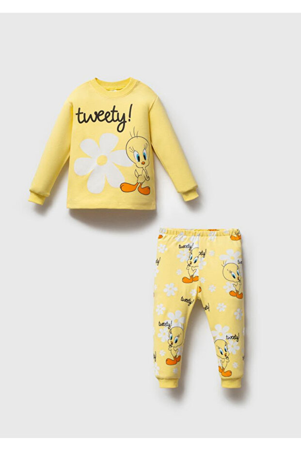Yellow Chick Printed 100% Cotton 2-Piece Baby & Kids Pajama Set