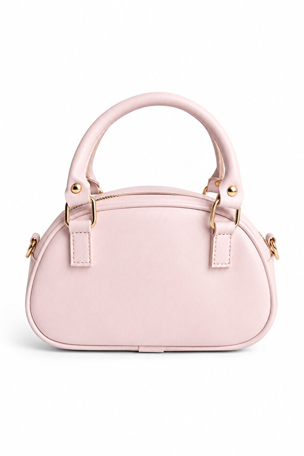 Heart Charmlı Shoulder Bag Powder