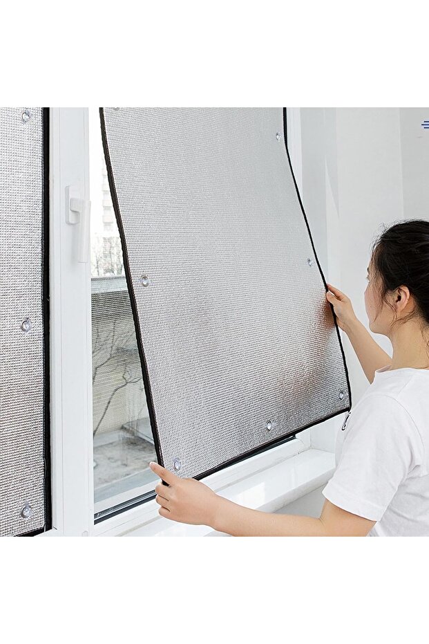 Universal Suction Cup Sunshade 50x80cm Window Shade Easy Install Heat Resistant Privacy No Drilling Silver