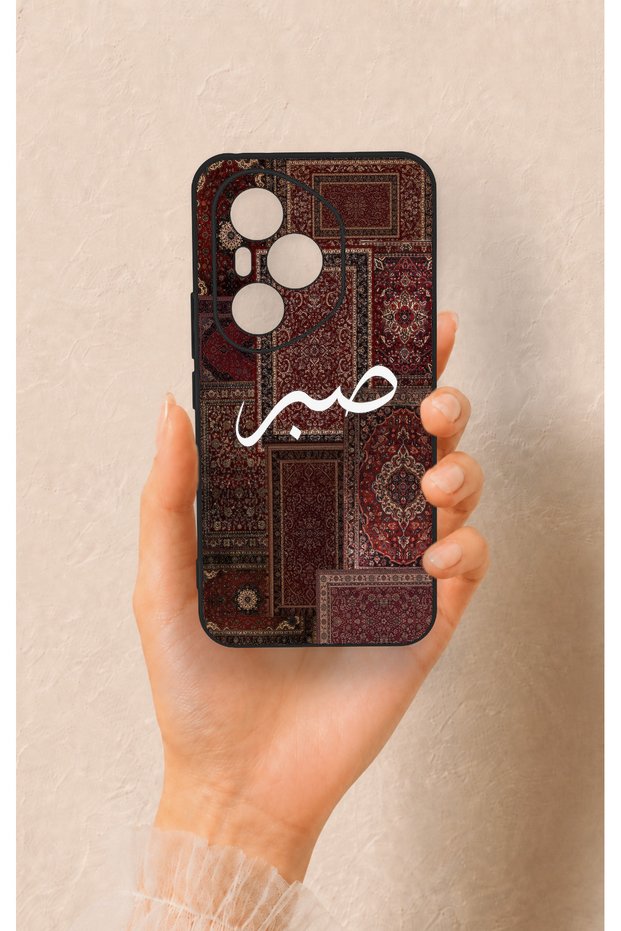 غطاء سيليكون متوافق مع هاتف Honor 400 Pro بنمط سجادة عرقية مزخرفة