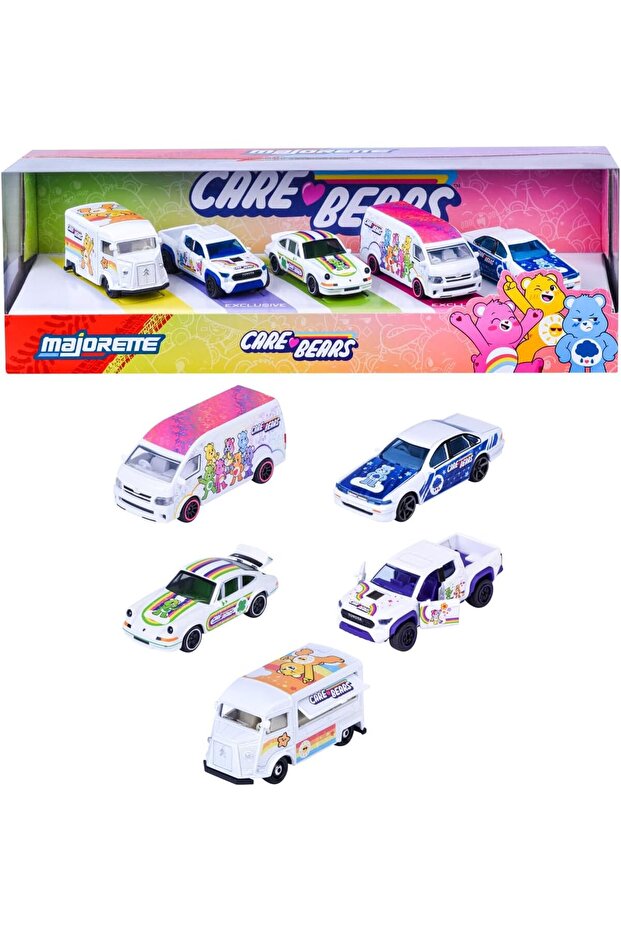 Care Bears Die Cast Mini Car Gift Set, 5-Pack