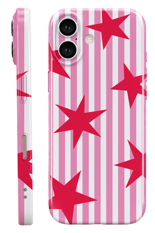 iPhone 17 Stars Protect Slim Glossy Full Covering Print Camera Protected Phone Case