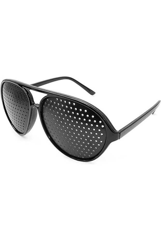 Pinhole glasses – Mesh eye trainer – Foldable temples – 150mm wide – 24g