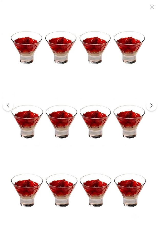 12Pcs Multi-Purpose Presentation Bowl - Dessert Ice Cream Snack Bowl Magnolia Cocktail 230Cc 41813