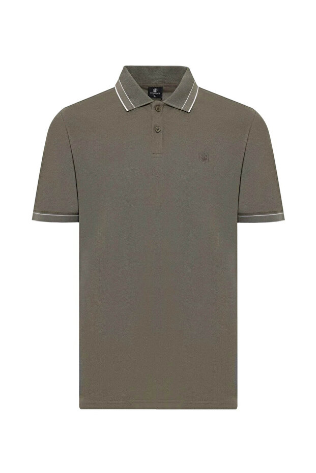 Mb Vyn 12Bs115 6Fx Khaki Men's Polo Neck T-Shirt A102066902