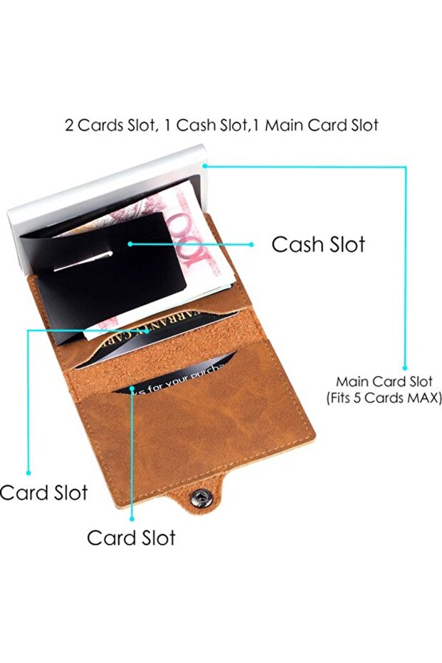 Ultra-thin RFID carbon fiber wallet unisex mini card holder.