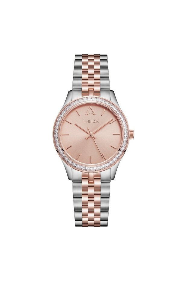 Women's Stainless Steel Watch, Rose Gold Dial | Tr32mm