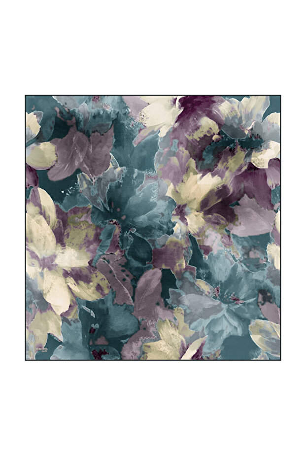 Mint Aura Pattern Organic Scarf
