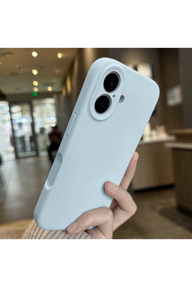 iPhone17 LIGHT BLUE Luxury Original Lens Protection Soft Case for iPhone 17 16 15 14 13 12 11 Pro Ma