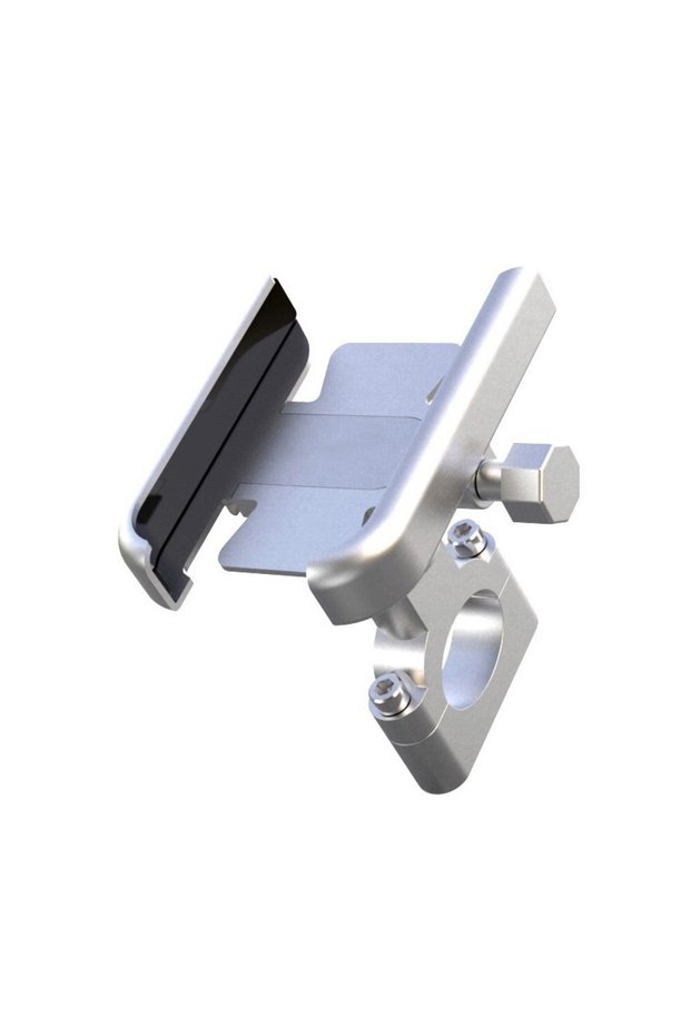 VIKEFON Silver Aluminum Phone Holder for Bike Universal Bike Cell Phone Holder Fits Phones 4-7" Wate