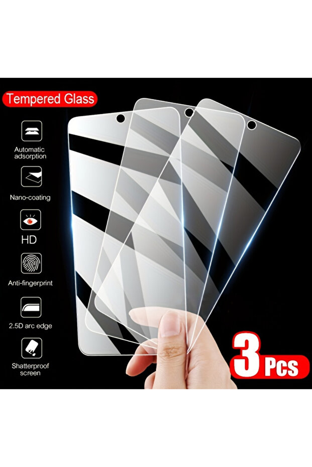 Redmi Note 12 High Definition 3 Pieces NNBILI 3pcs Clear Tempered Glass Screen Protector,for Redmi