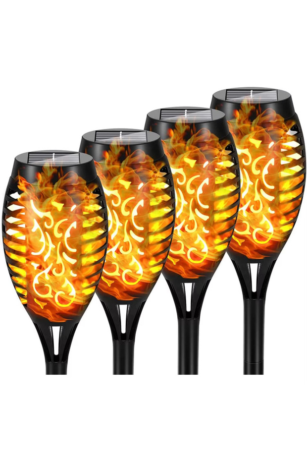 fire light 12LED-4 12LED Solar Flame Torch Light Flickering Light Waterproof Garden Decoration Outdo