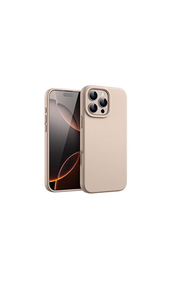 Silicone case for iPhone 16 beige